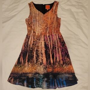 Unicorn Modcloth Floral Forest Dress